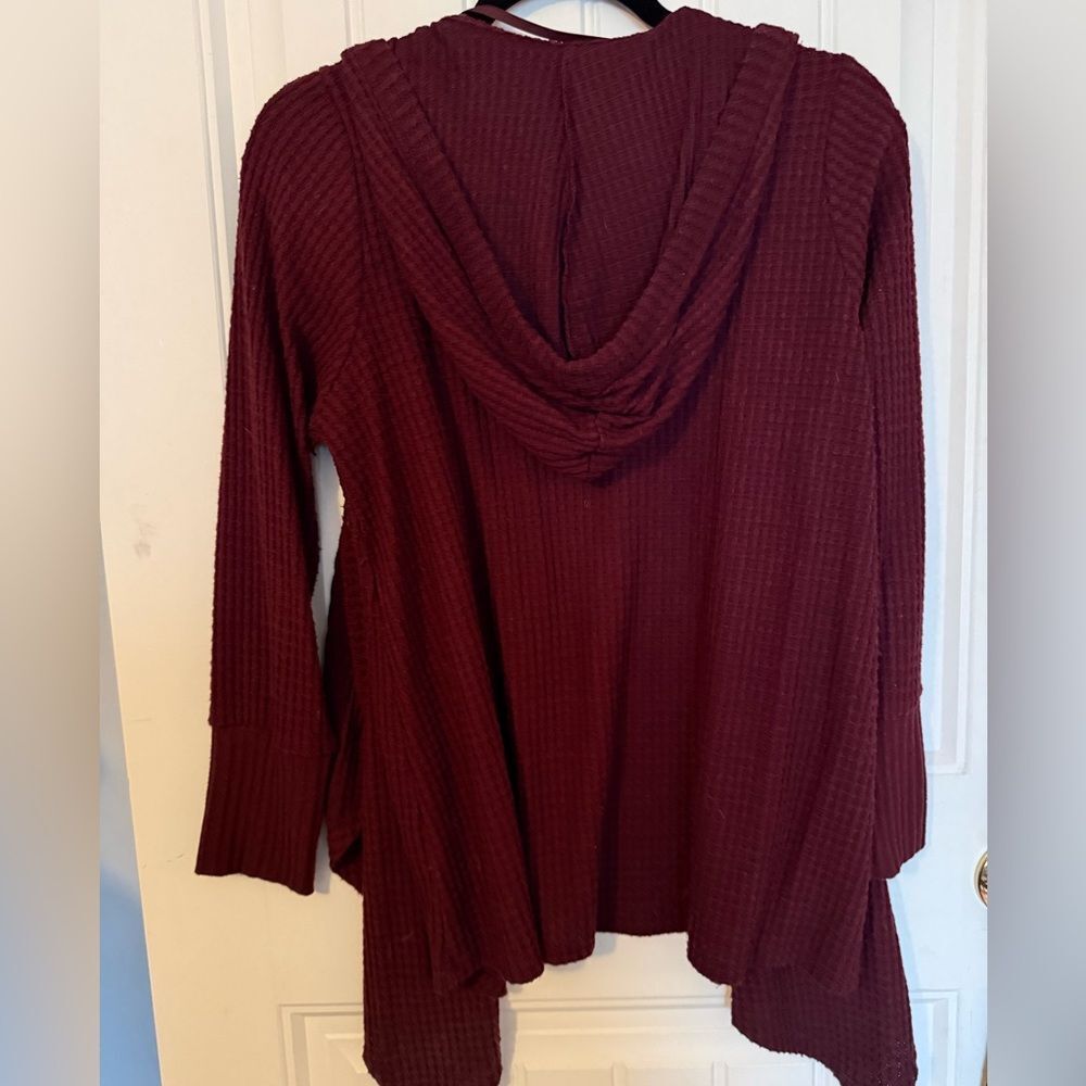 Torrid Open-Front Hooded Cardigan - Size 00 - Picture 3 of 3
